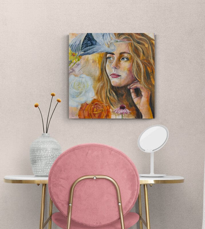 Linda McClure Art 0riginal Painting Listen to Your Heart