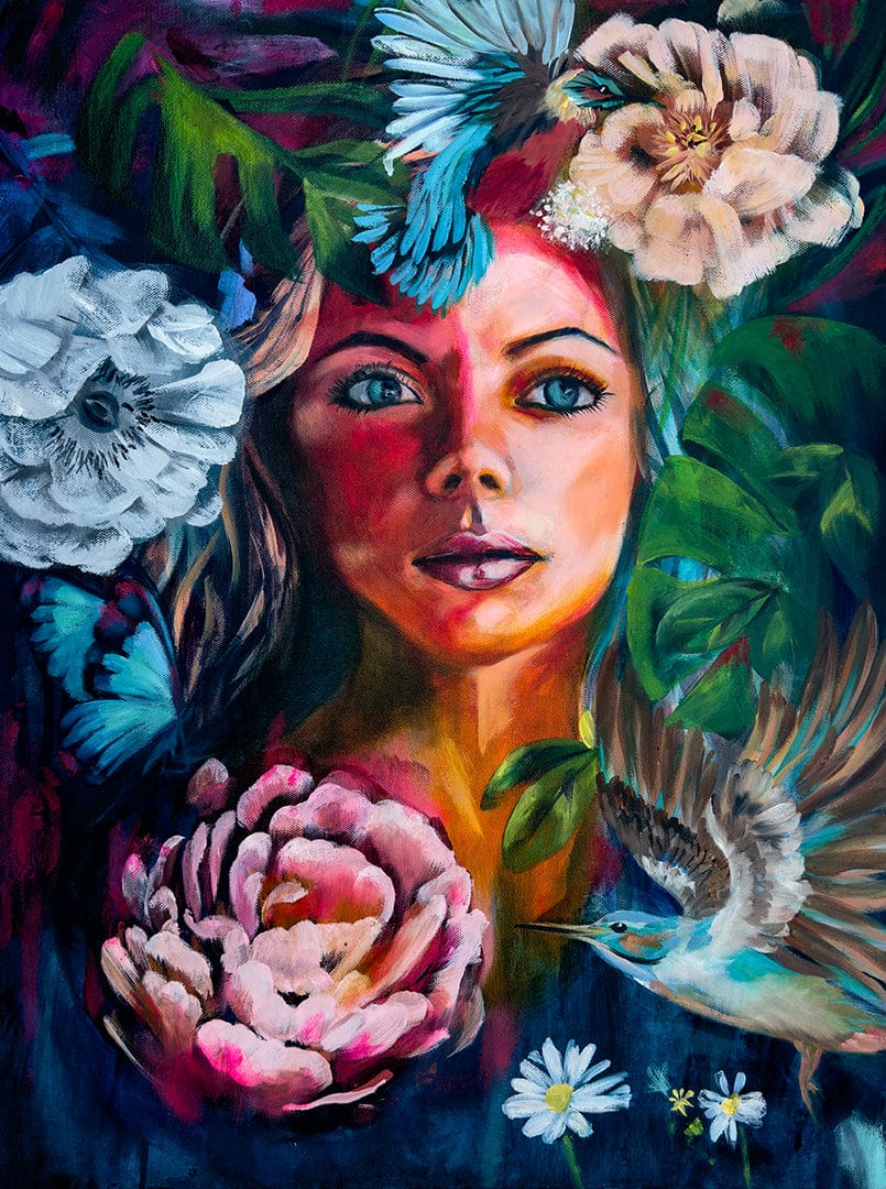 Linda McClure Art 0riginal Painting The Future is Unwritten