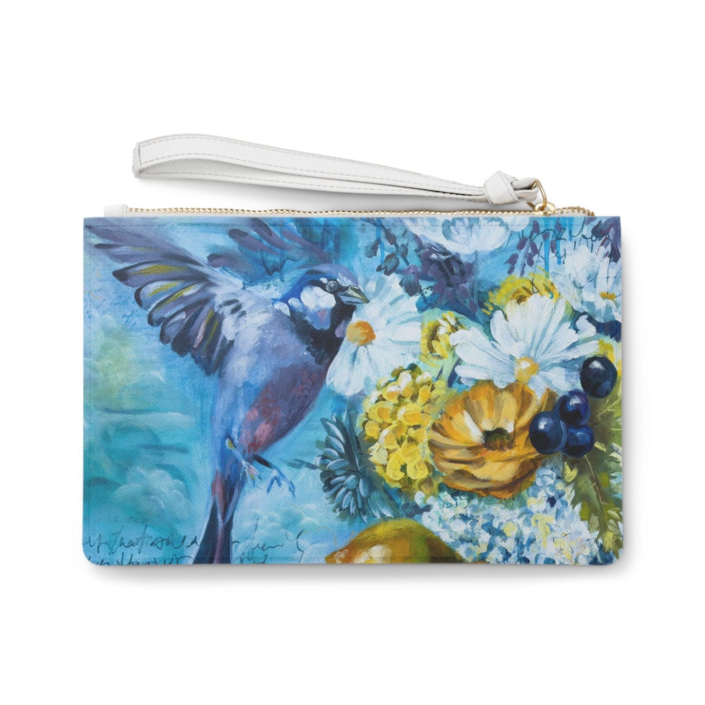 Printify Bags One size Bird and Fruit Clutch Bag