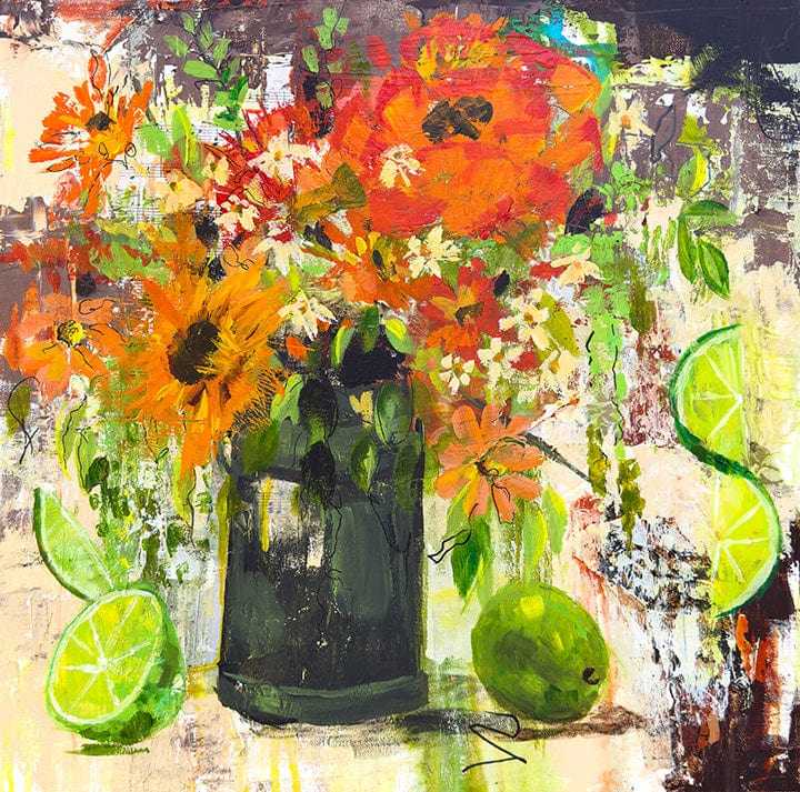 Linda McClure Art 0riginal Painting Afternoon Limes