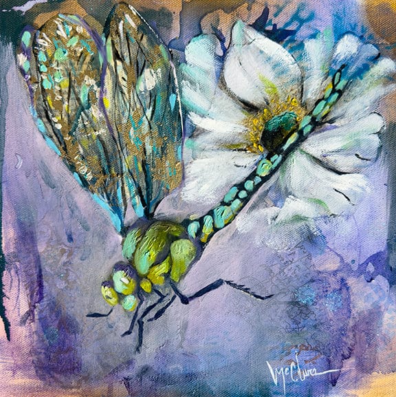 Linda McClure Art 0riginal Painting Beyond the Bloom