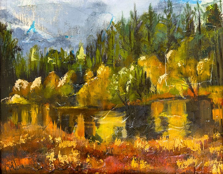 Linda McClure Art 0riginal Painting Changing of Seasons
