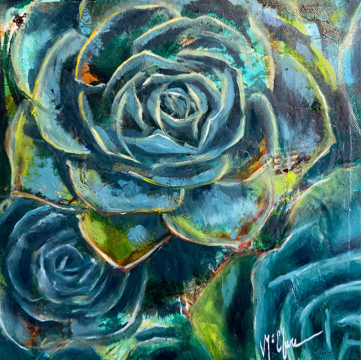 Linda McClure Art 0riginal Painting Desert Gaze