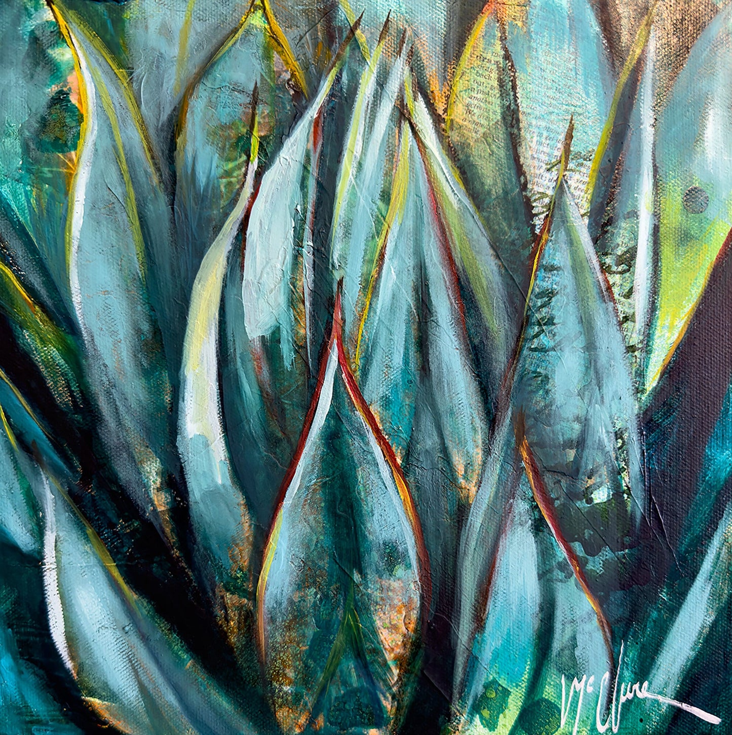 Linda McClure Art 0riginal Painting Desert Glow