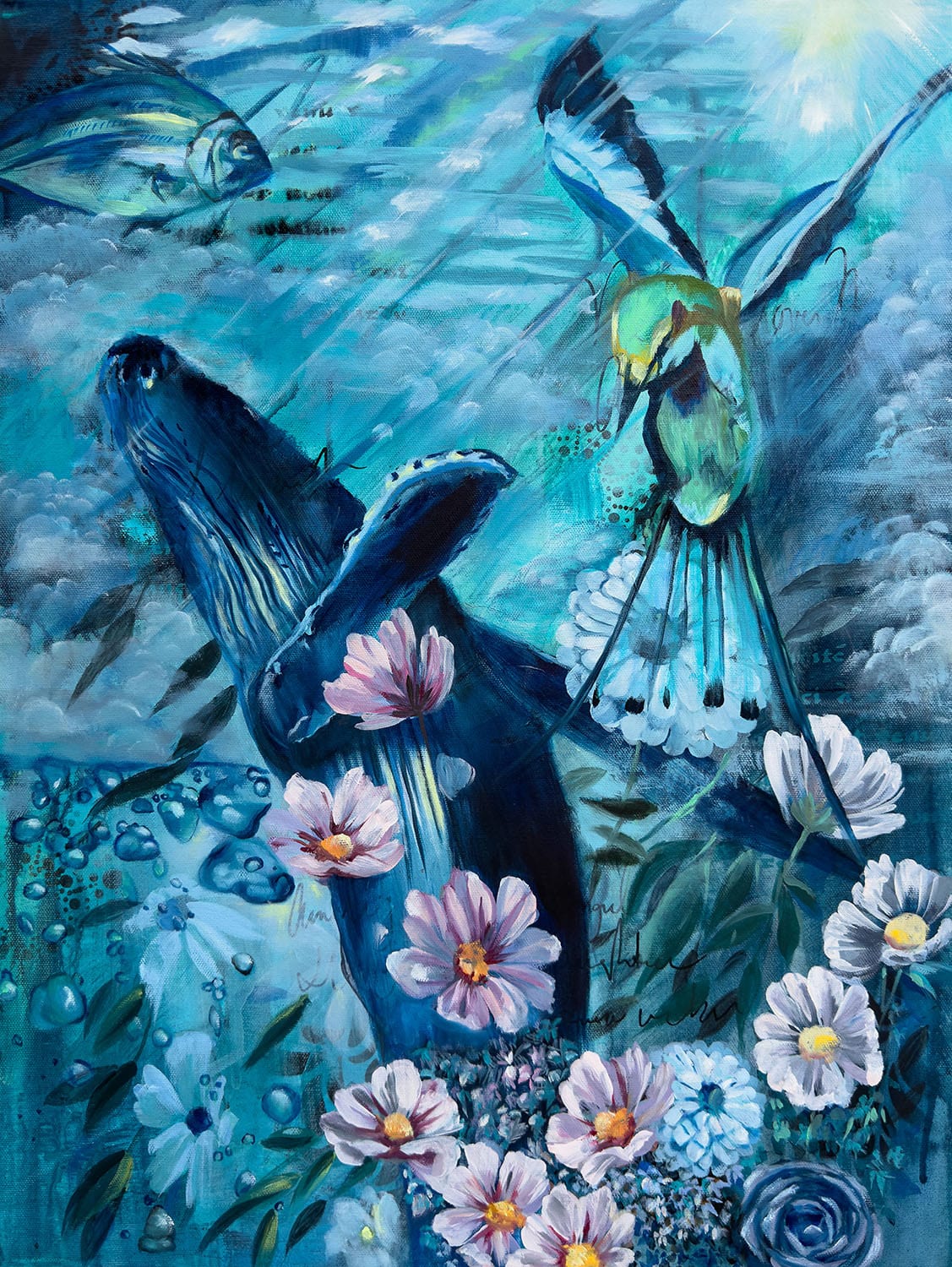 Linda McClure Art 0riginal Painting Elemental Abundance