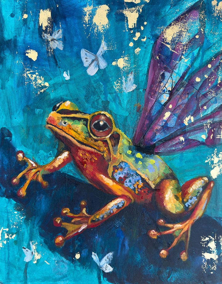 Linda McClure Art 0riginal Painting Keeper of Shifting Realms