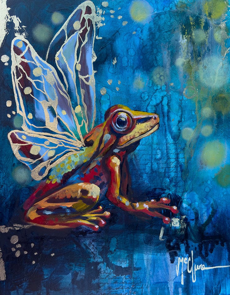 Linda McClure Art 0riginal Painting Keeper of Shifting Realms