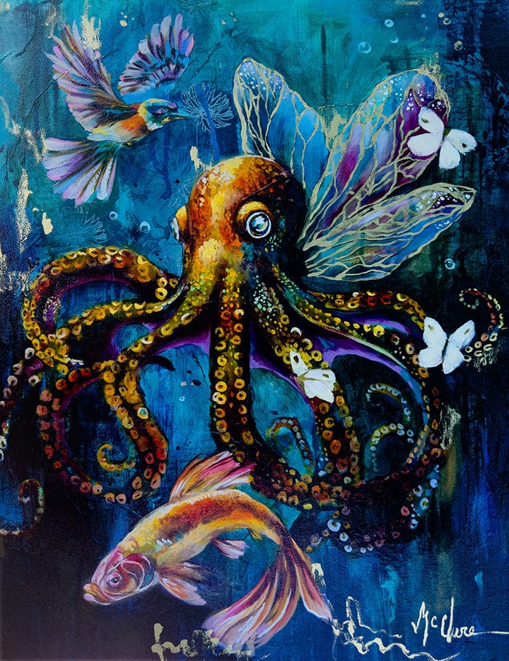 Linda McClure Art 0riginal Painting Keeper of Shifting Realms