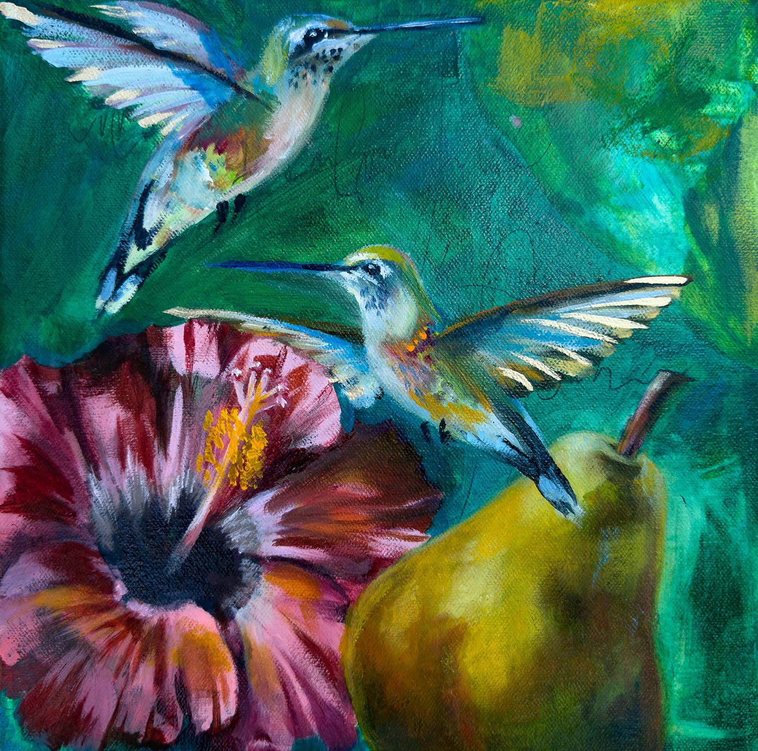 Linda McClure Art 0riginal Painting Magical Morning