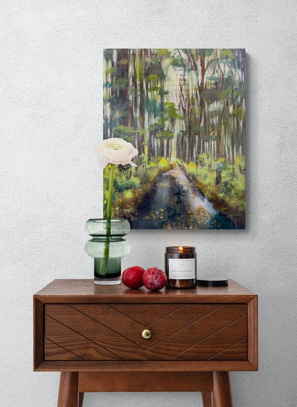 Linda McClure Art 0riginal Painting The Road Ahead