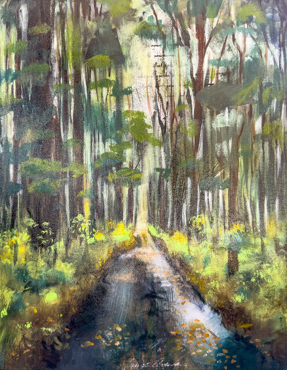 Linda McClure Art 0riginal Painting The Road Ahead