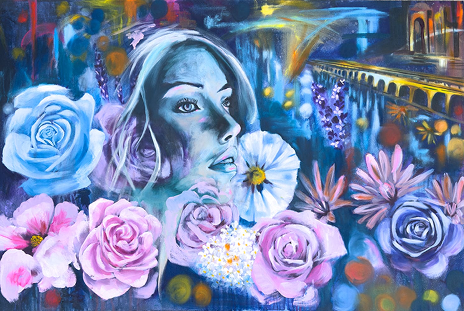 Linda McClure Art 0riginal Painting The Unfolding Path