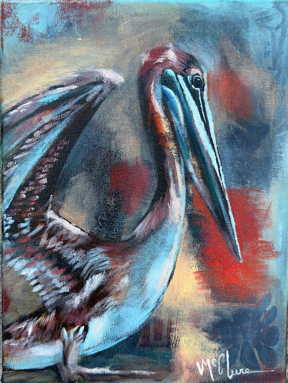 Linda McClure Art 0riginal Painting The Watcher