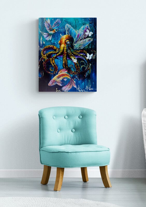 Linda McClure Art 0riginal Painting Whispers in the Cloudy Depth