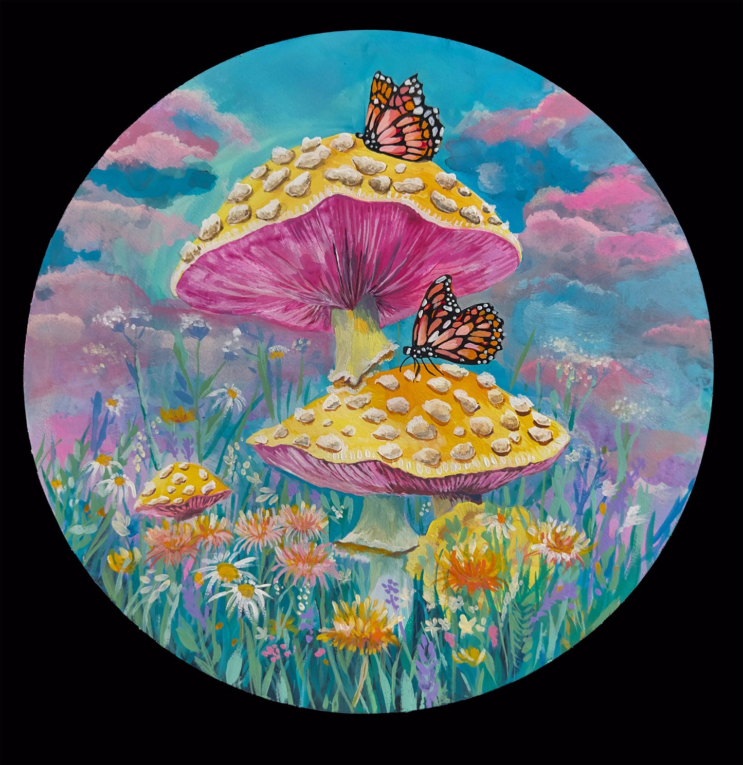 Linda McClure Art 0riginal Painting Whispers of Nectarlight