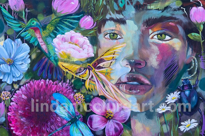 Linda McClure Art Canvas Echoes of an Untold Journey