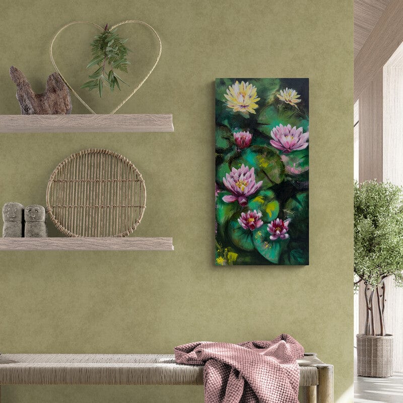 Linda McClure Art Original Painting Escaping Lilies