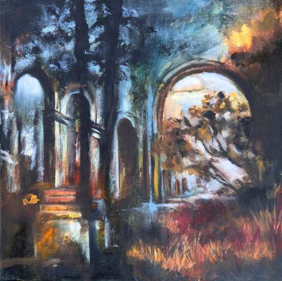 Linda McClure Art Original Painting Forgotten Forest