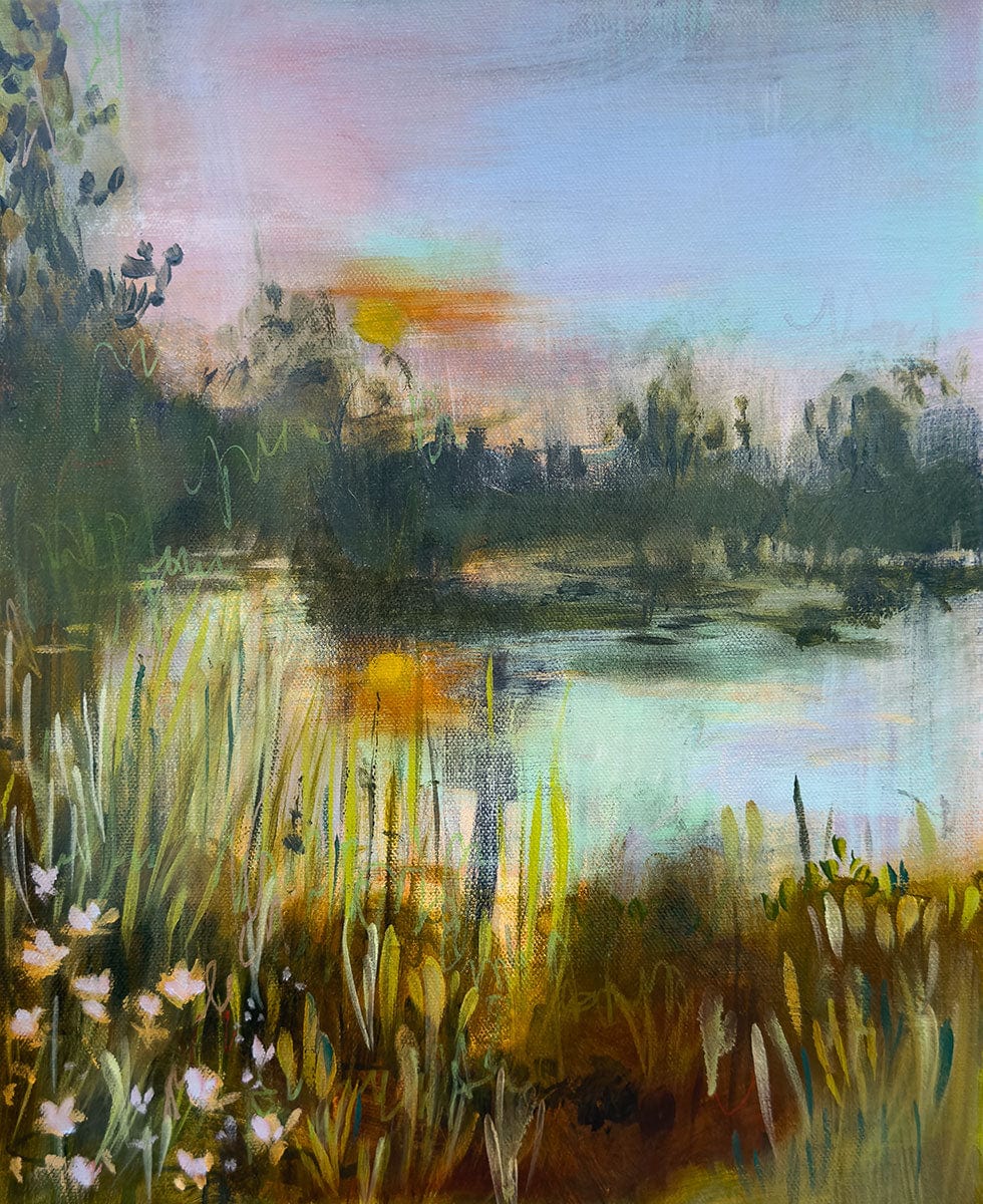 Linda McClure Art Original Painting Morning Contemplation