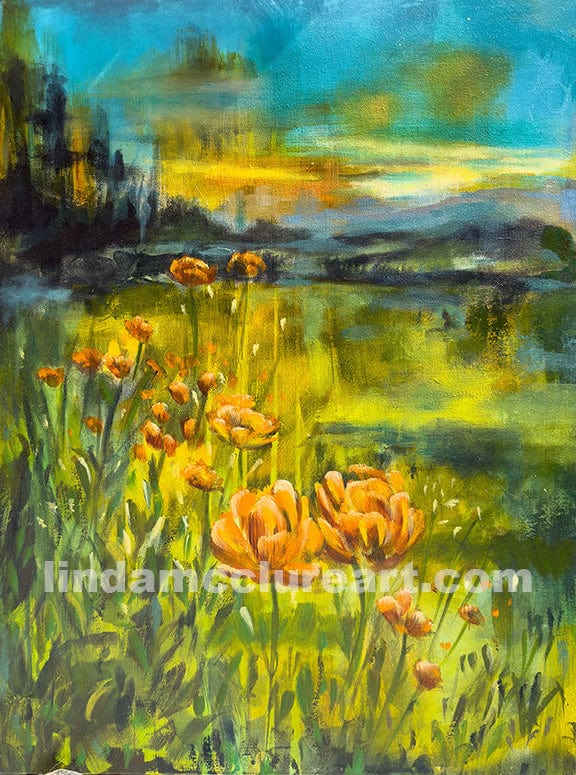 Linda McClure Art Original Painting Rough Vision