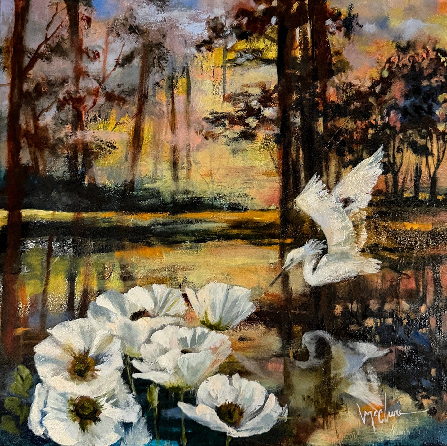 Linda McClure Art Original Painting Where Dreams Land