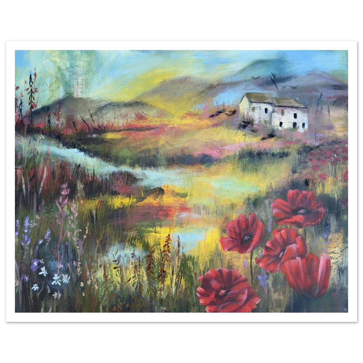 Linda McClure Art Print Material 20x25 cm / 8x10″ Afternoon Walk Fine Art Print