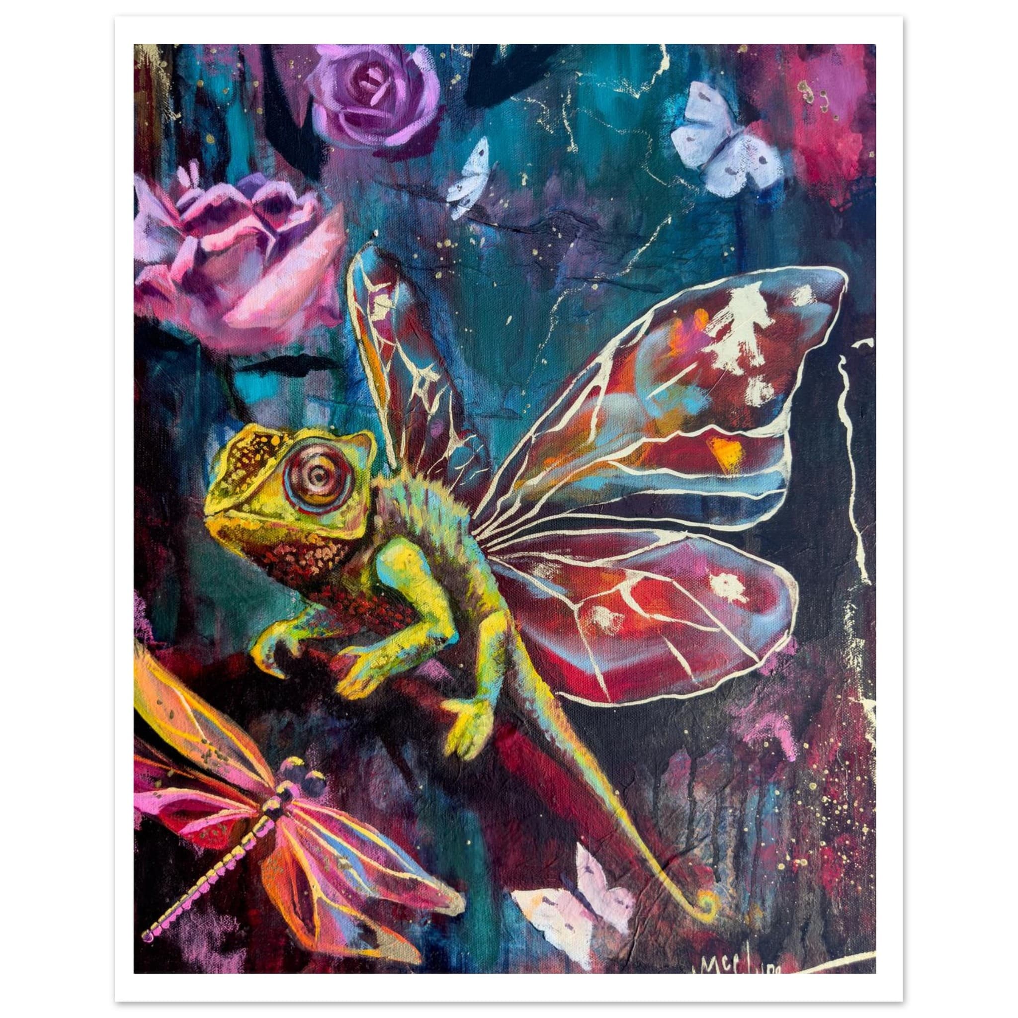 Linda McClure Art Print Material 20x25 cm / 8x10″ Keeper of the Shifting Realms Fine Art Print
