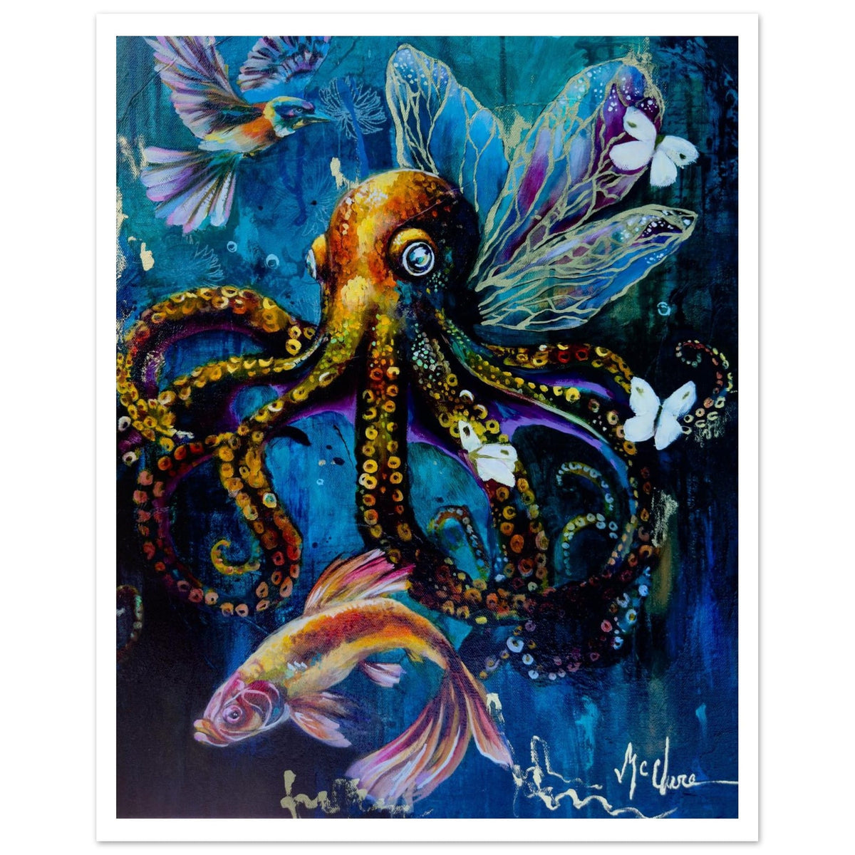 Linda McClure Art Print Material 20x25 cm / 8x10″ Whispers in the Cloudy Depth Fine Art Print
