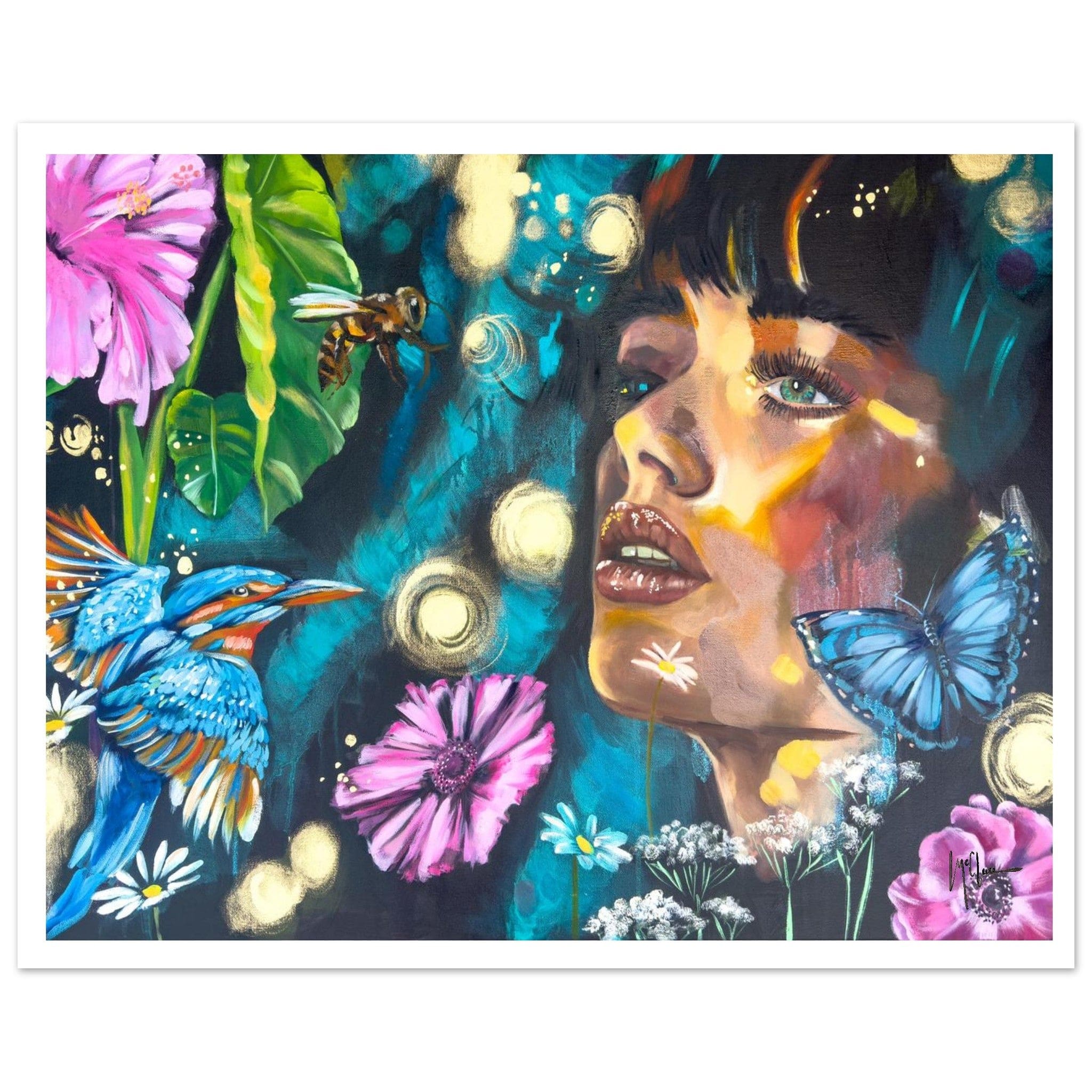 Linda McClure Art Print Material 20x25 cm / 8x10″ Whispers of the Wild Bloom Print