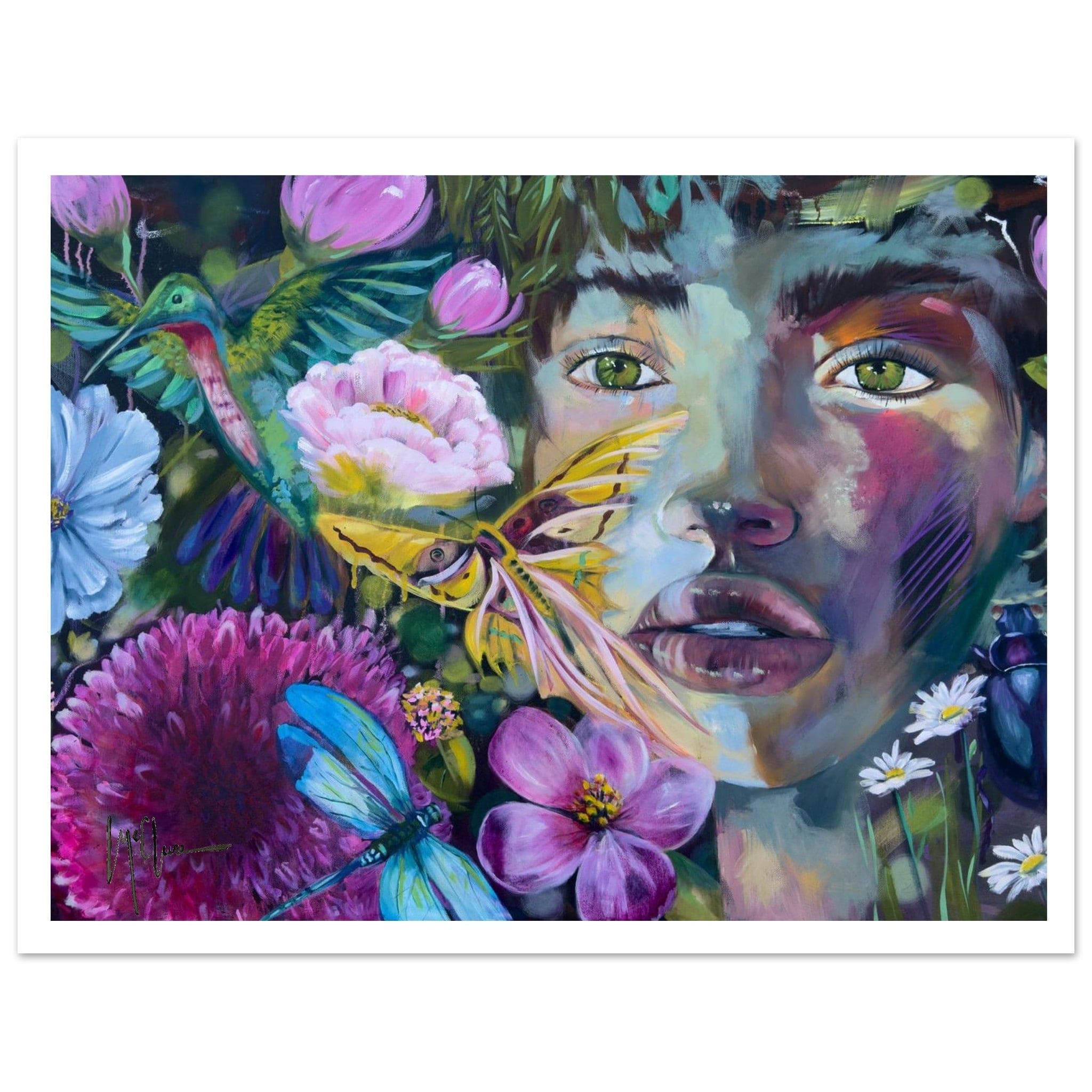 Linda McClure Art Print Material 27x35 cm / 11x14″ / Design Option 1 Echoes of an Untold Journey Print