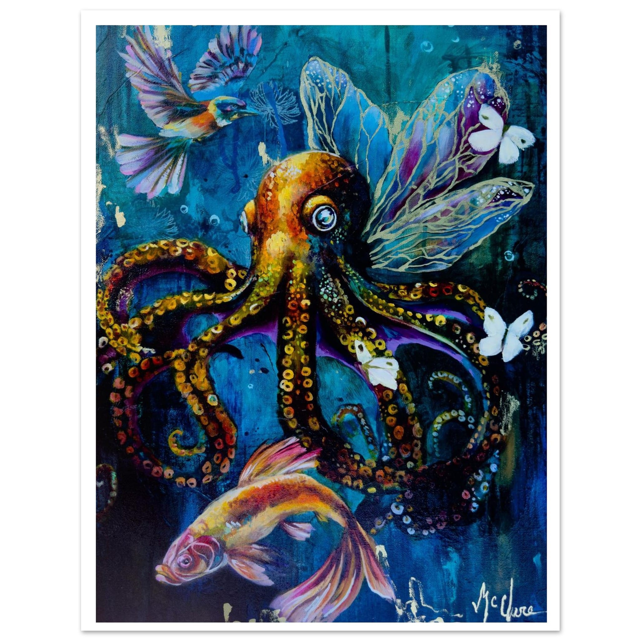 Linda McClure Art Print Material 27x35 cm / 11x14″ Whispers in the Cloudy Depth Fine Art Print