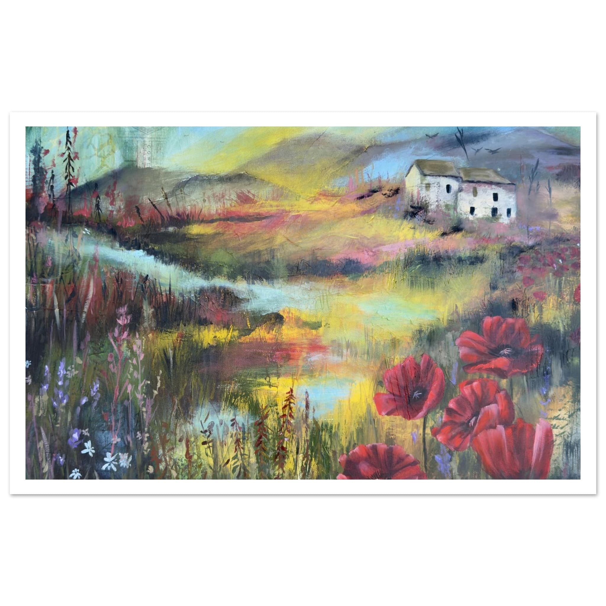 Linda McClure Art Print Material 28x43  cm / XL (11x17″) Afternoon Walk Fine Art Print