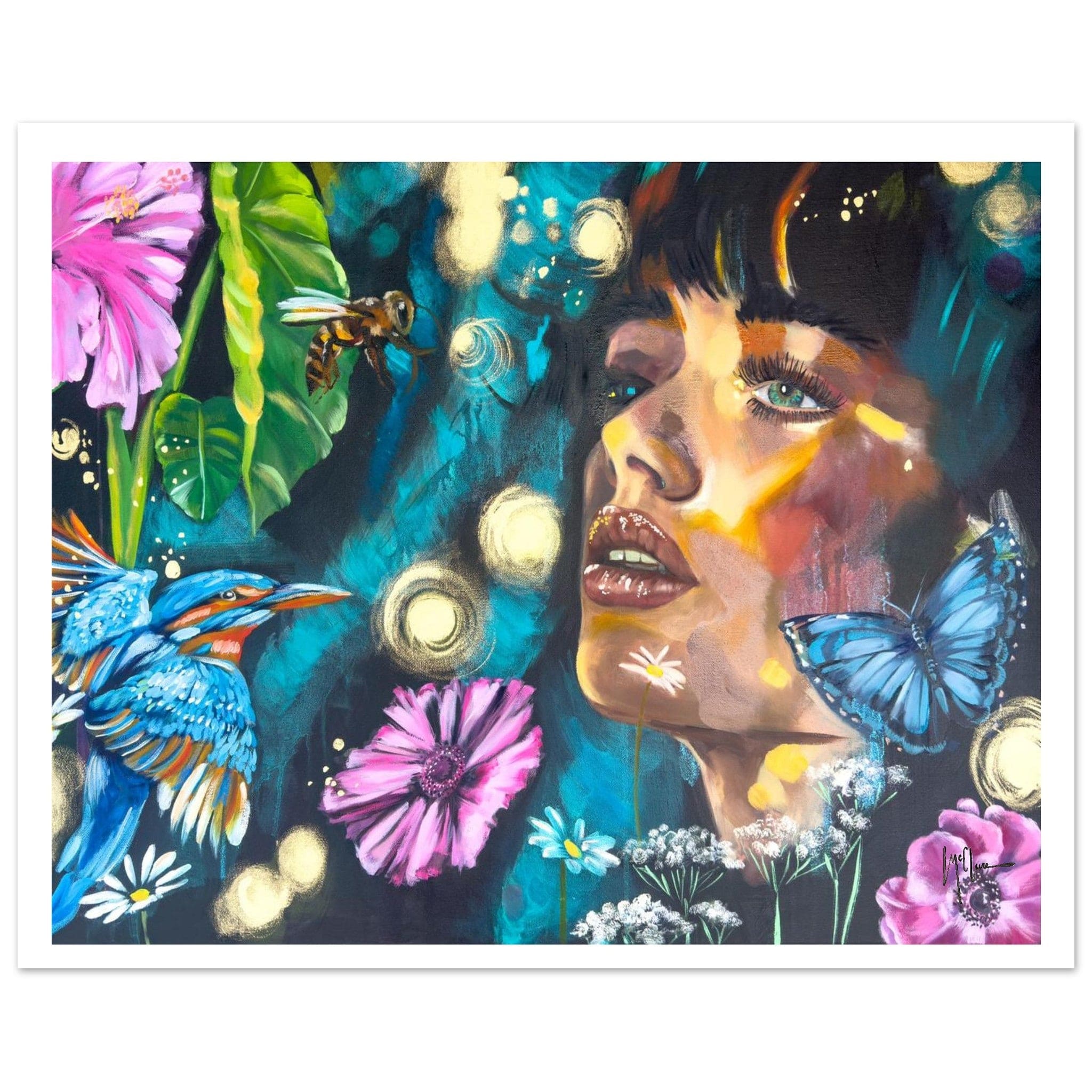 Linda McClure Art Print Material 40x50 cm / 16x20″ Whispers of the Wild Bloom Print