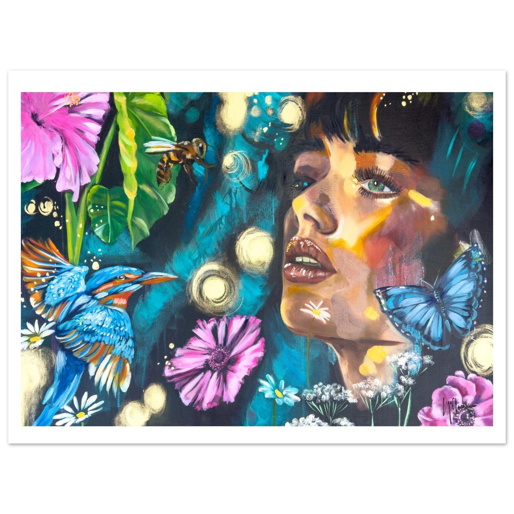 Linda McClure Art Print Material 60x80 cm / 24x32″ Whispers of the Wild Bloom Print