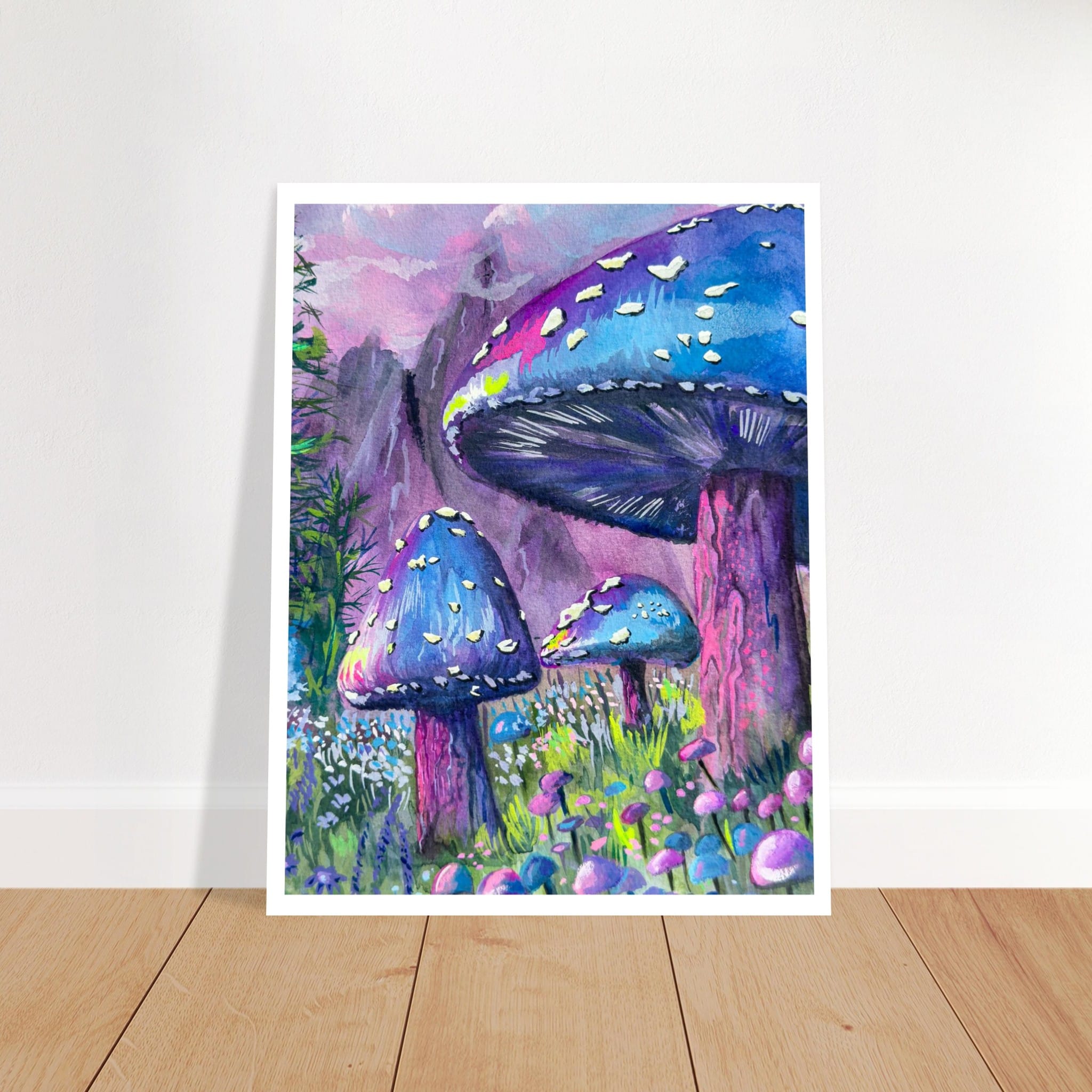 Linda McClure Art Print Material Moonshade Mushroom Fine Art Print