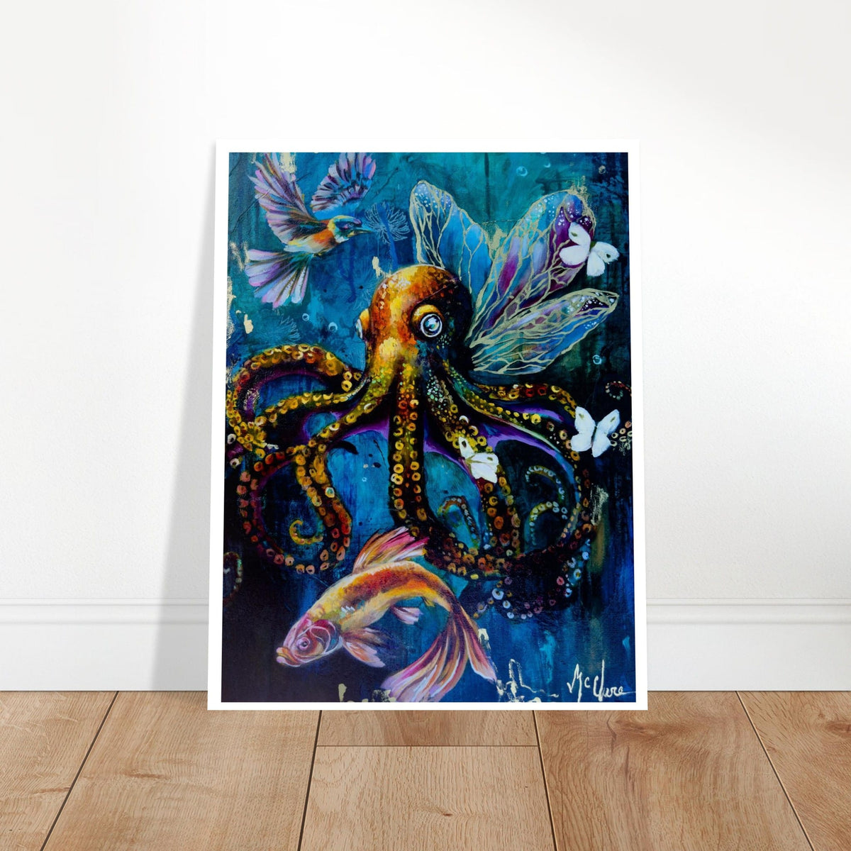 Linda McClure Art Print Material Whispers in the Cloudy Depth Fine Art Print