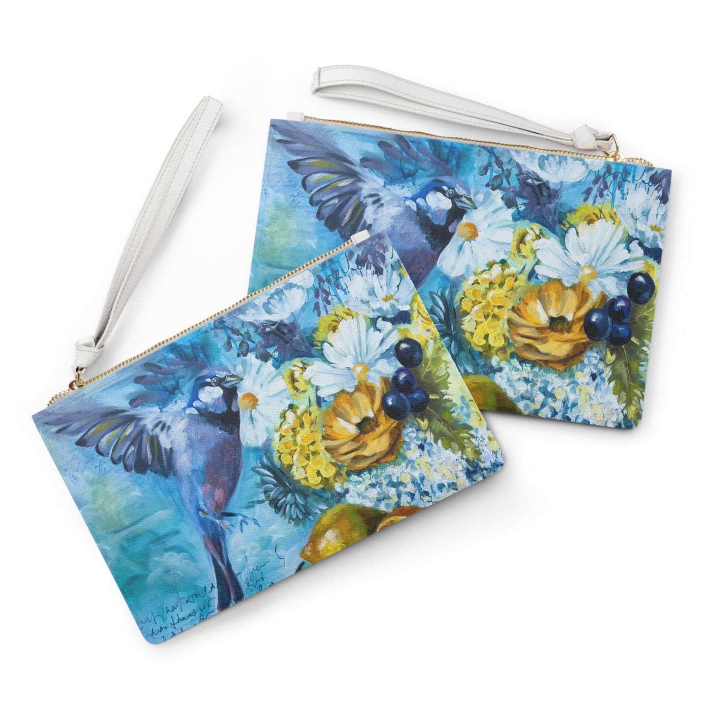 Printify Bags One size Bird and Fruit Clutch Bag