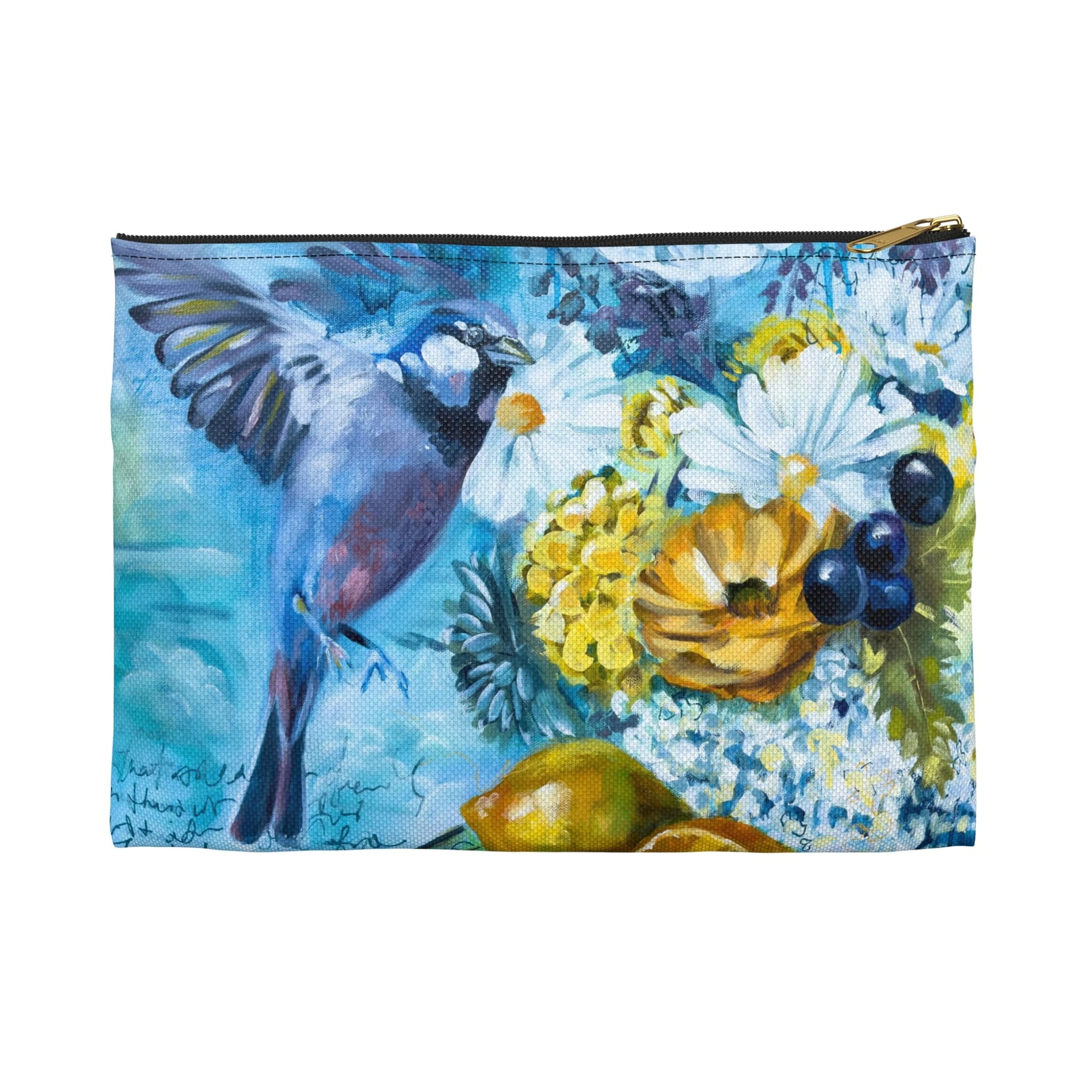 Printify Bags Small / Black zipper Accessory Pouch by Linda McClure