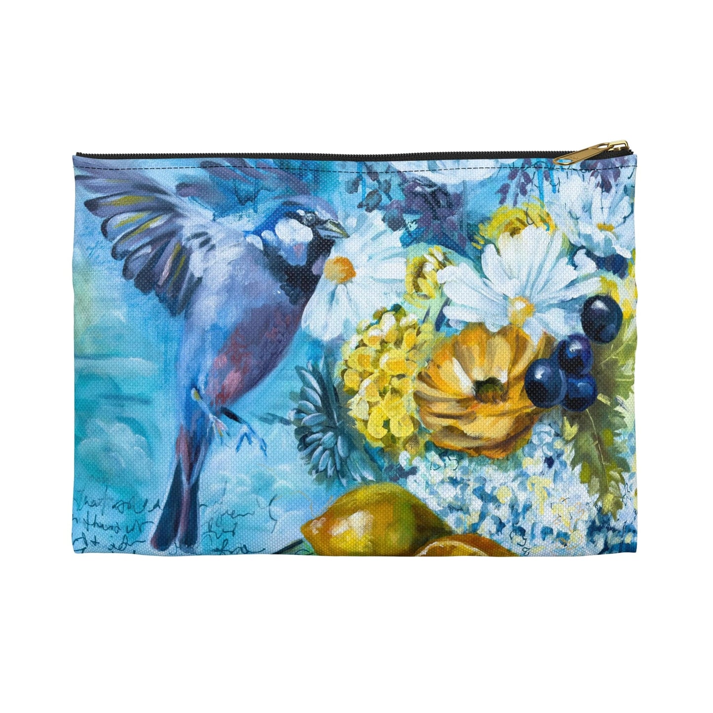 Printify Bags Small / Black zipper Accessory Pouch by Linda McClure