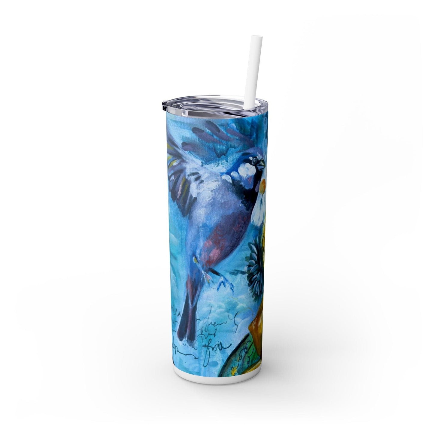 Printify Mug Glossy / White / 20oz Tumbler of Restless Abundance
