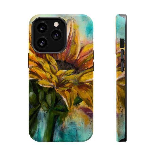 Printify Phone Case iPhone 13 Pro / Glossy Sunflower MagSafe Tough Cases