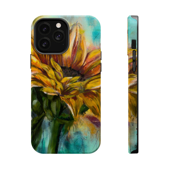 Printify Phone Case iPhone 13 Pro Max / Glossy Sunflower MagSafe Tough Cases