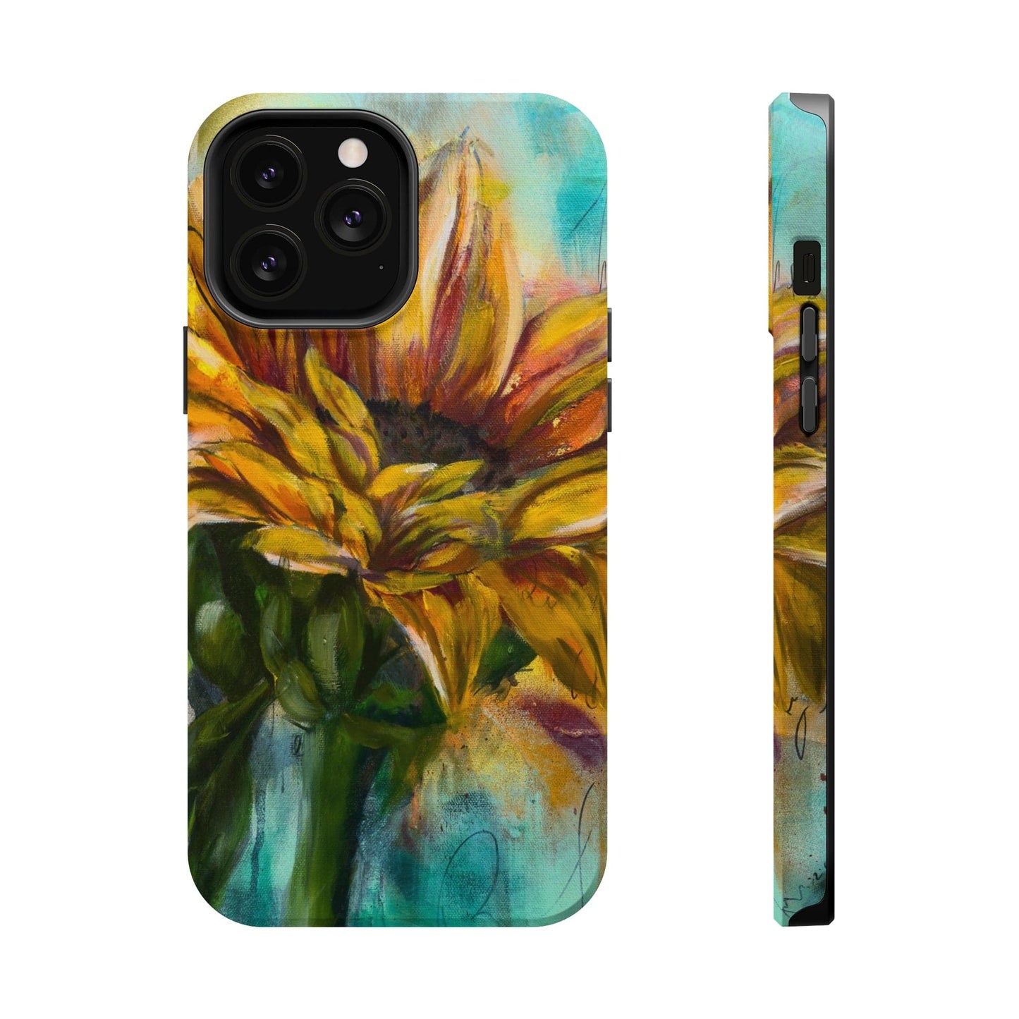 Printify Phone Case iPhone 13 Pro Max / Matte Sunflower MagSafe Tough Cases