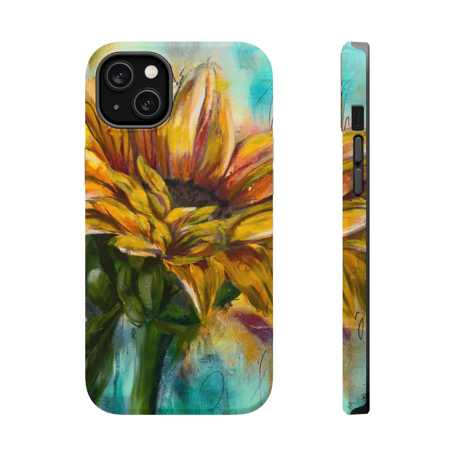 Printify Phone Case iPhone 14 Plus / Matte Sunflower MagSafe Tough Cases