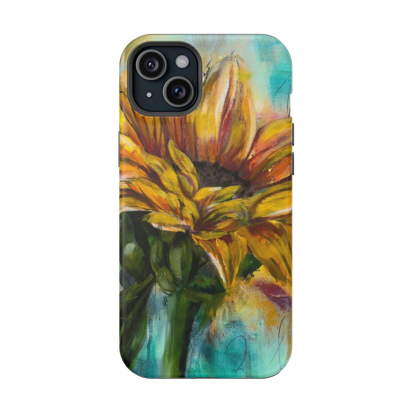Printify Phone Case iPhone 15 Plus / Matte Sunflower MagSafe Tough Cases