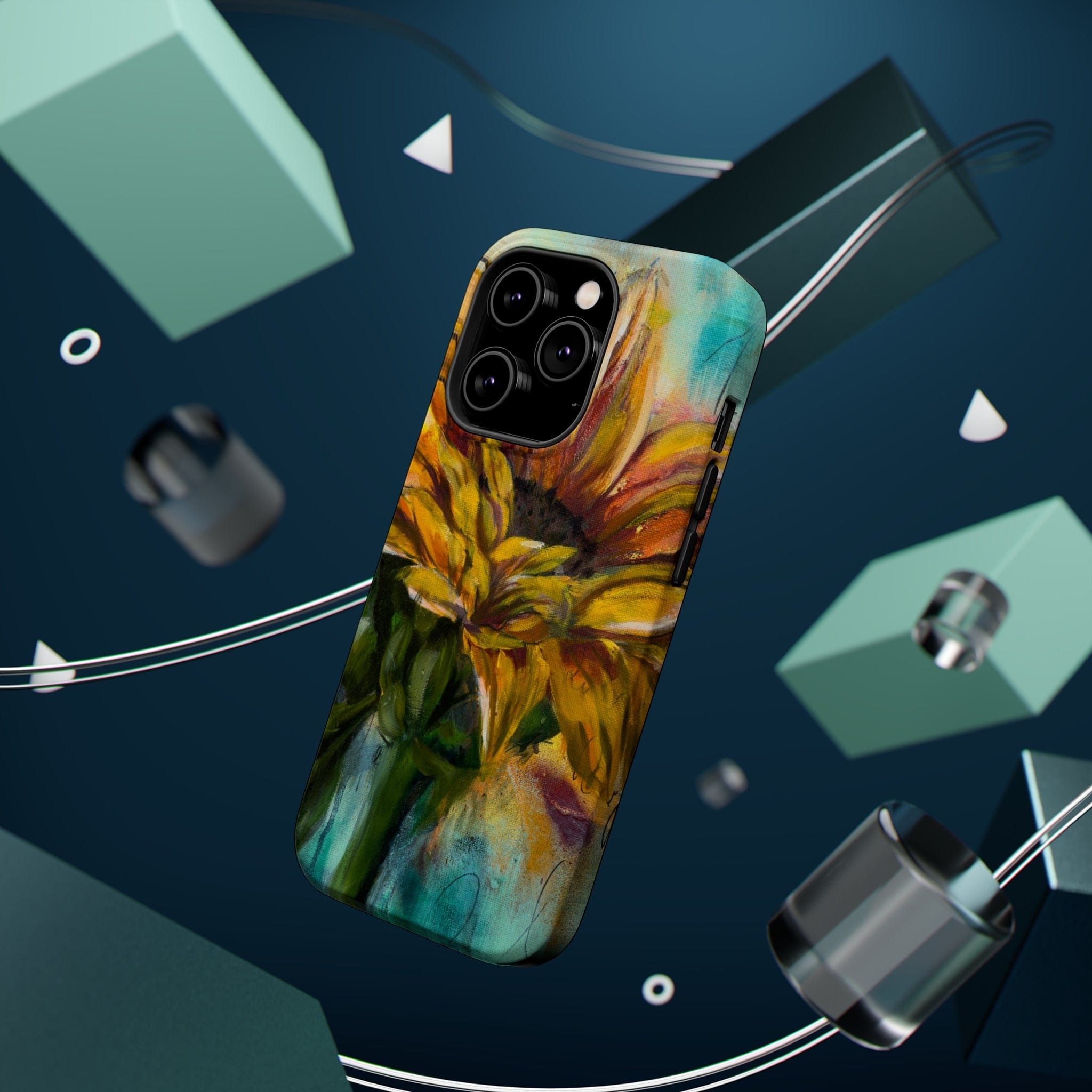 Printify Phone Case Sunflower MagSafe Tough Cases