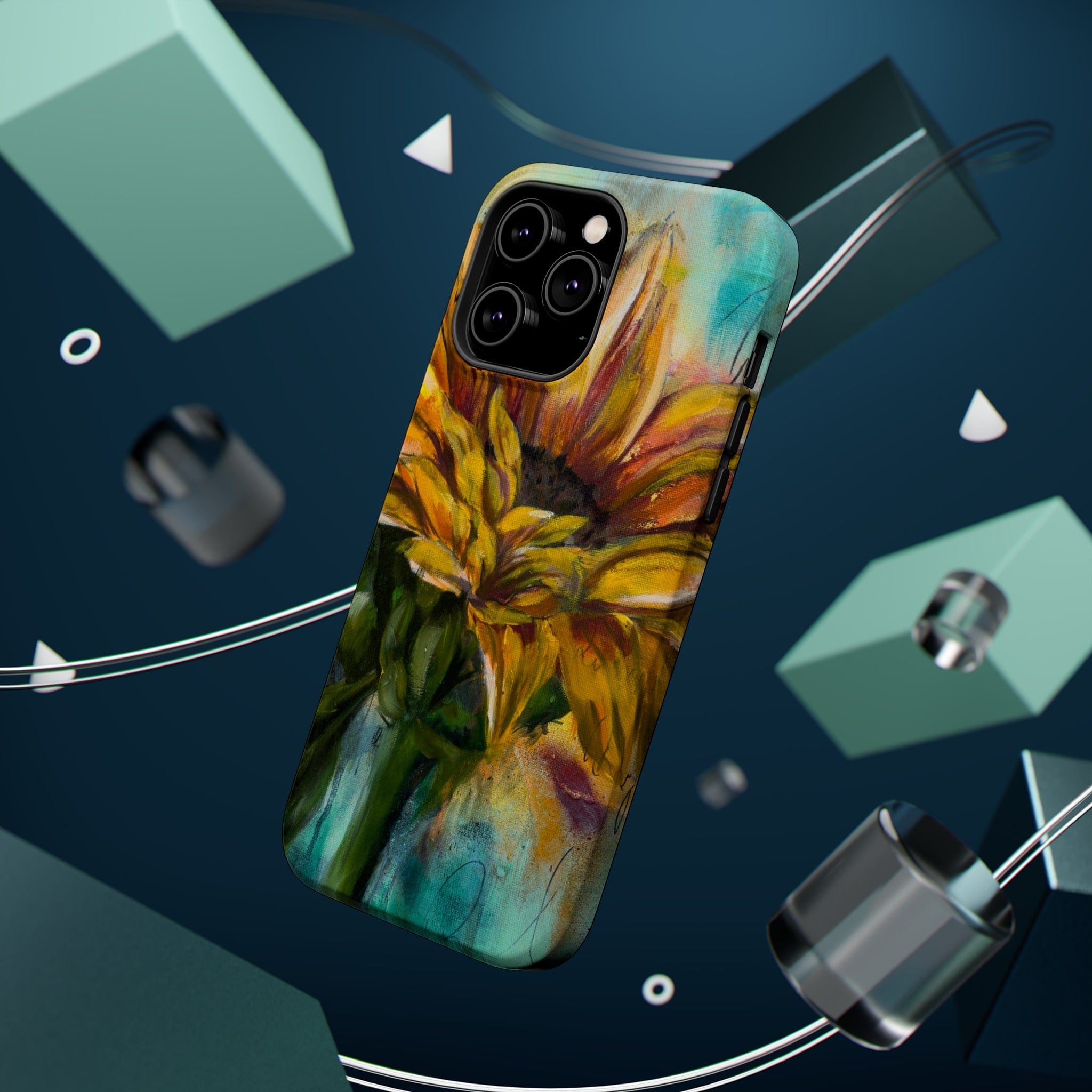 Printify Phone Case Sunflower MagSafe Tough Cases