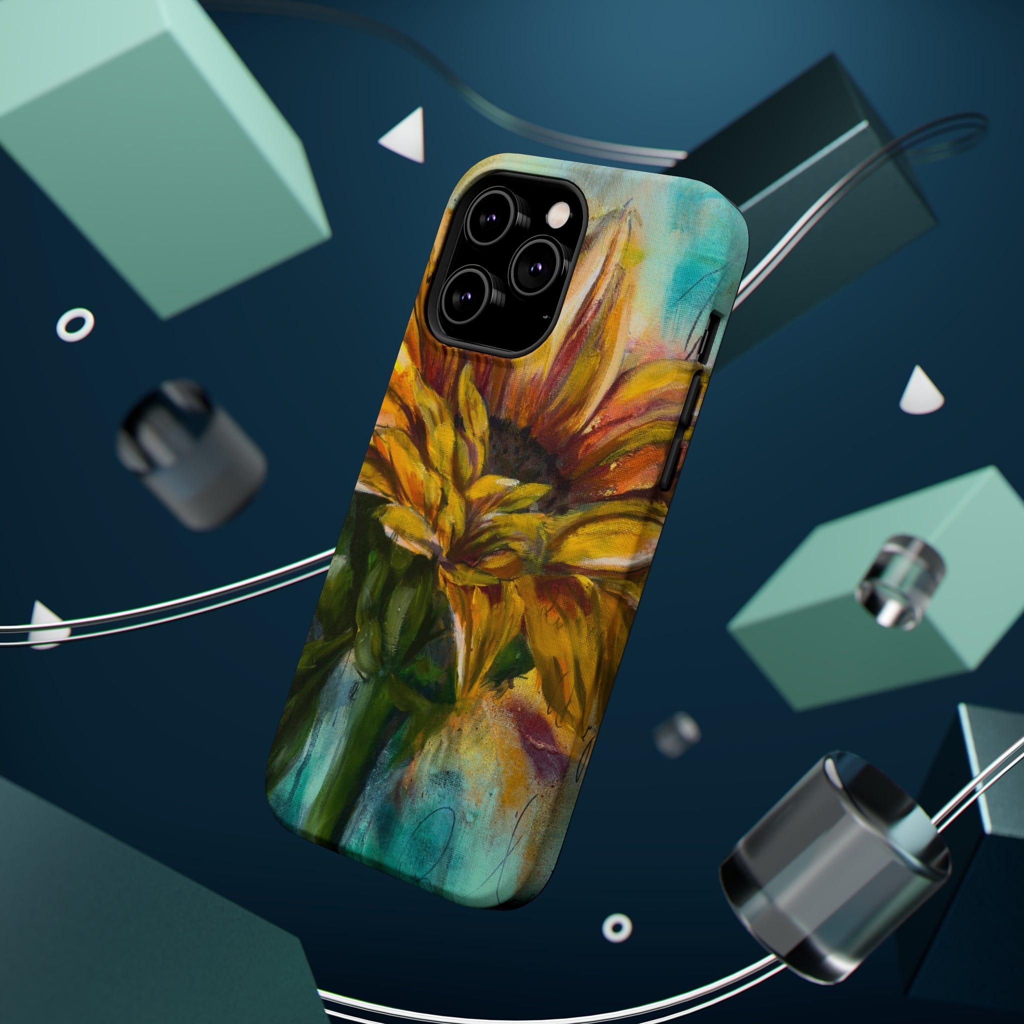Printify Phone Case Sunflower MagSafe Tough Cases