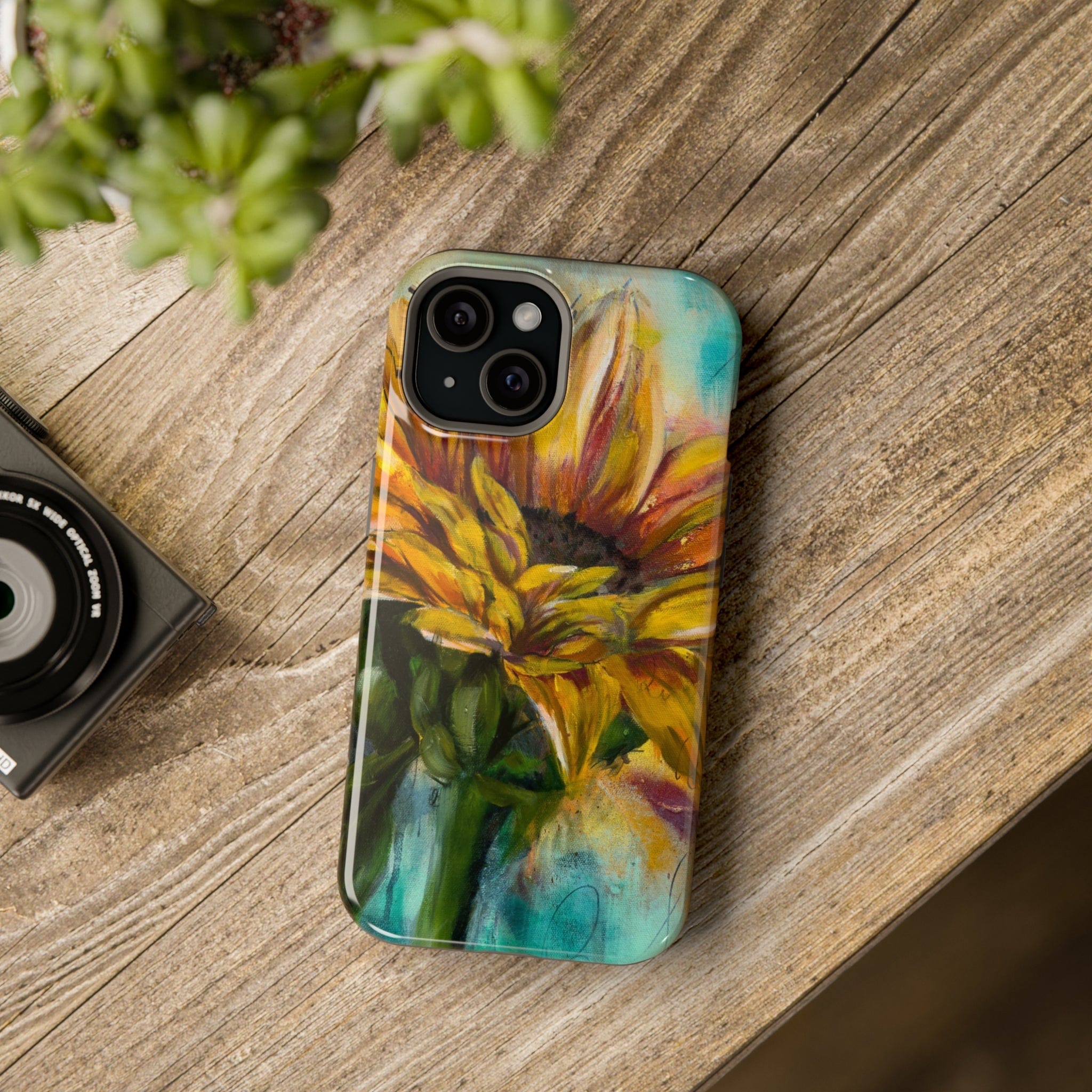 Printify Phone Case Sunflower MagSafe Tough Cases