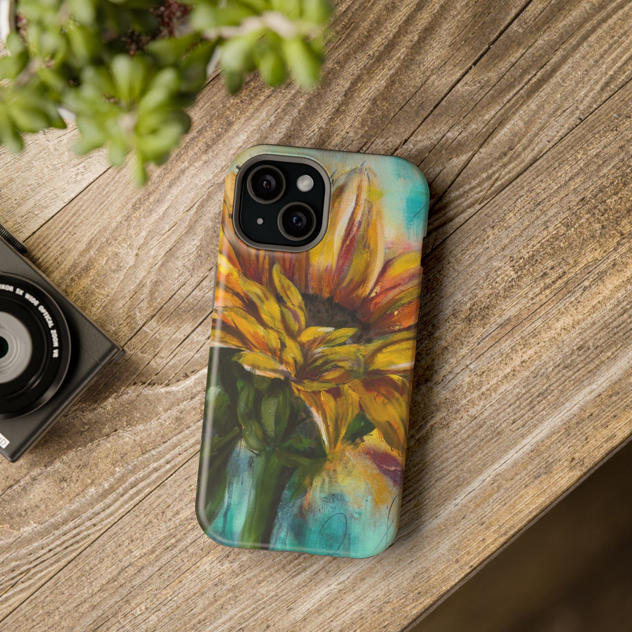 Printify Phone Case Sunflower MagSafe Tough Cases